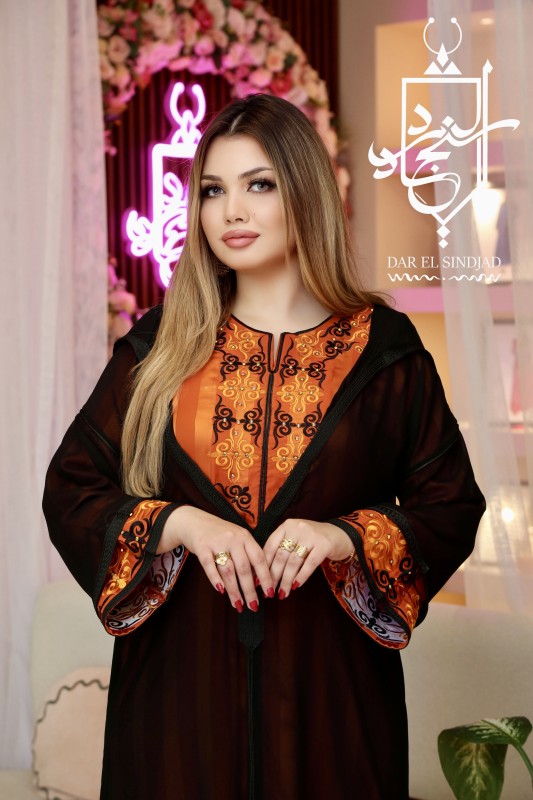 Djellaba Jawaher orange