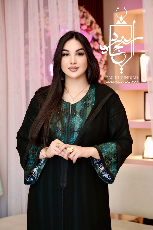 Djellaba Jawaher vert